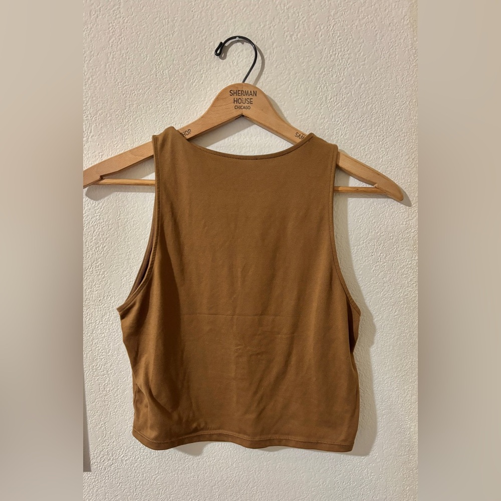 Brown Cut Off Basic Tank - Picture 2 of 3